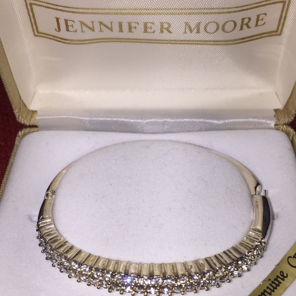 Crystals Bangle Hinged Bracelets Jennifer Moore - Picture 3 of 8